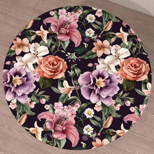 Dark Rose Peel and Stick Wallpaper 17.5" x 118",Purple | Self Adhesive/Removable/Waterproof/Thick Vinyl Contact Paper for Bathroom Bedroom Shelf Cabinet Drawer,Prepasted,Easy Peel - color: Red&Purple, size: 118" x 17.5"