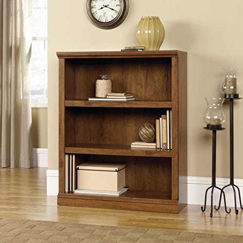 Sauder Miscellaneous Storage 3-Shelf Bookcase/ Book shelf, Oiled Oak finish - color: Oiled Oak Finish