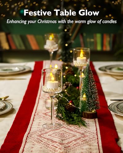 Homemory 12-Pack Rechargeable Tea Light Candles with Remote, 2/4/6/8H Timer | Flameless Flickering Battery Operated LED Tealights with Charging Base for Votive Cups, Glass Holders and Cozy Home Ambiance - color: Warm white light, pack of 12