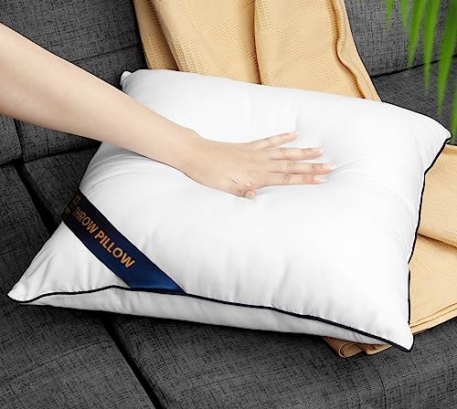 Utopia Bedding 12x12 Throw Pillow Inserts, Decorative Pillows, Pack of 4 | Piping Throw Pillows, Plush & Supportive, Aesthetic Cushion Sham Stuffer for Sofa, Office, Couch & Bed, Set of 4, White - size: 12x12 Inch