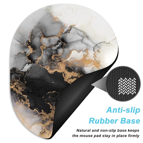 Rimilak Small Mouse Pad 6 x 8 Inch, Takes up Wrist and Mouse Space, Waterproof Compact Mini Mouse Mat for Laptop Computer Wireless Mouse Keyboard Home Office Travel,Gray Gradient Marble - color: Gray Gradient Marble, size: 8L x 6W inches