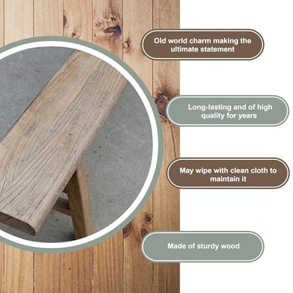 Artissance Approx. 67-71 in Long Entryway Bench Weathered Natural (Finish Vary) - size: 18H x 70W x 8L