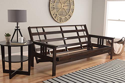 Kodiak Furniture Monterey Futon Set, No Drawers, with Espresso Base and Canadian Mattress - color: Canadian, size: No Drawers, style: Espresso Finish
