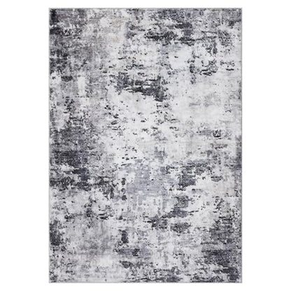 ROYHOME Modern Abstract 2x3 Area Rug Non Slip Non Shedding Low Pile Stain Resistant Rug for Entryway Kitchen Bedroom,Grey - color: Grey, size: 2' x 3' (Rectangular)