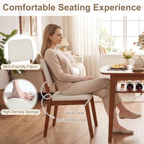 Giantex Dining Table Set for 2, Space Saving Kitchen Table and Chairs Set w/Rubber Wood Frame, Storage Rack, Padded Seats & Backrests, Dinette Set for Small Space, Apartment, Dining Room, Walnut - color: Walnut