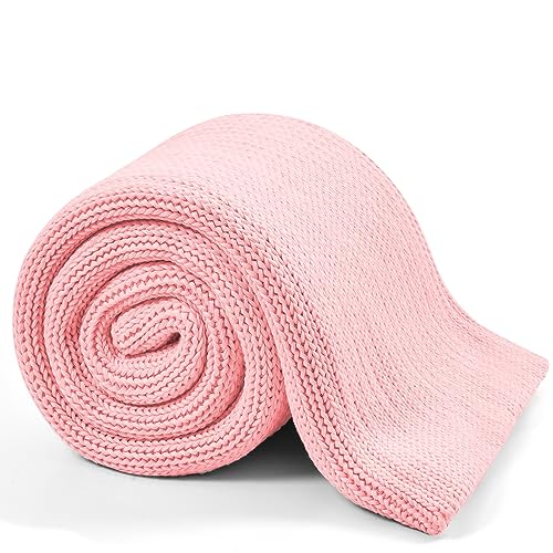 L'AGRATY Knitted Weighted Blanket - 48"x72" 12lbs Cooling Chunky Knit Heavy Blanket for Adults Braided Crochet Throw Thick Cable Yarn Knit Decorative No Beads Evenly Weighted Machine Washable | No Beads Evenly Weighted Machine Washable Chunky Braided Croc