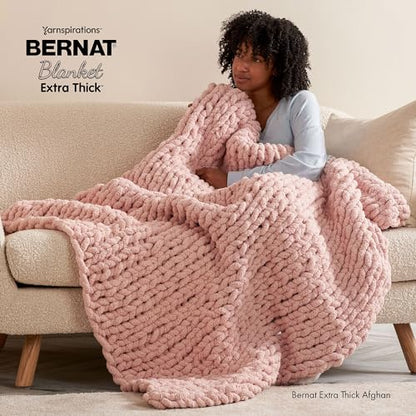 Bernat Blanket Extra Thick Teal Ivy Varg Yarn - 2 Pack of 21.12oz/598.74g - 100% Polyester - #7 Jumbo - 72 Yards - Chunky Yarn for Hand Knitting, Crocheting, Crafts & Amigurumi - color: Teal Ivy, size: 2 Pack, style: Extra Thick