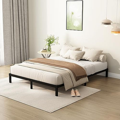 DiaOutro 9 Inch Full Size Bed Frame Heavy Duty Low Profile Metal Platform | Steel Slats Platform No Box Spring Needed Mattress Foundation, Easy Assembly, Noise Free - size: Full, style: 9 Inch
