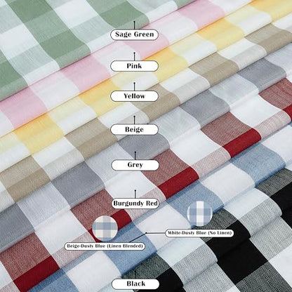 Grey White Buffalo Plaid Semi Sheer Curtains 84 Inches Long | Farmhouse Gingham Rod Pocket Drapes,Rustic Window Treatment for Bedroom Living Room,52"Wx84”L(Pack of 2) - color: Gray/White, size: 52"W x 84"L (Pack of 2)