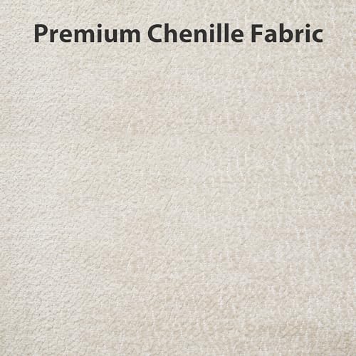 Chifee & Vingol 55" W Oversized Accent Barrel Chair Large Round Chair Extra Large Armchair with 5 Pillows for Living Room,Bedroom,Home Theater,Chenille,Beige - color: 55"- Beige