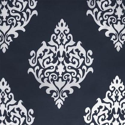 EXCLUSIVE HOME Medallion Room Darkening Blackout Grommet Top Curtain Panel Pair, 52"x96", Teal - color: Teal, size: 52"W x 96"L (Pack of 2)