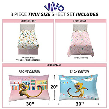 Franco Kids Bedding Super Soft Sheet Set, Twin, Sony Vivo - color: Sony Vivo, size: Twin