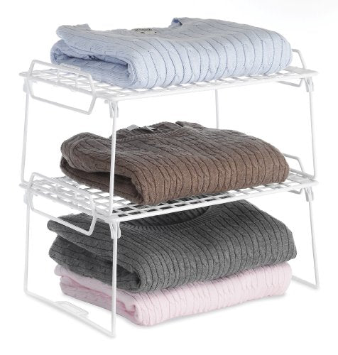 Whitmor Wire Grid Stacking Utility Shelf - size: 1-TIER, 10"L x 16"W x 8"H