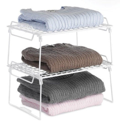 Whitmor Wire Grid Stacking Utility Shelf - size: 1-TIER, 10"L x 16"W x 8"H