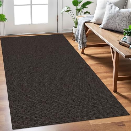 Washable Entryway Rug, Non Slip Area Rug, 3x5 Ft, Taupe/Coffee | Washable Braided Mudroom Rug, Non Slip Rubber Dot Backed, For Kitchen, Foyer, Front Door, Porch, Bathroom, Bedroom - color: Taupe/Coffee, size: 3' x 5' (Rectangular)