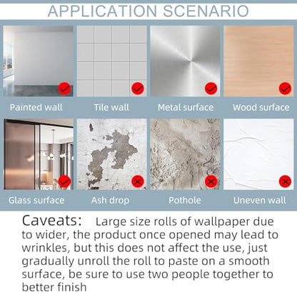 White/Grey Marble Contact Paper Marble Wallpaper Peel and Stick with Tools | 17.7" x 196.8" Self Adhesive Vinyl Film Contact Paper for Countertops - color: Gray/White-tool, size: 17.7" x 196.8"
