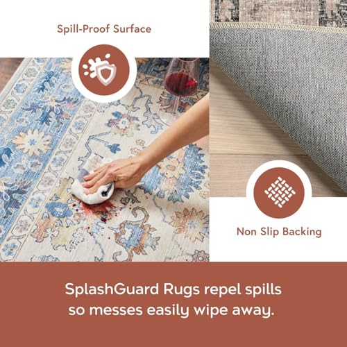 nuLOOM Davi Stone Medallion Washable Area Rug, 3' x 5' - color: Davi Stone, size: 3' x 5' (Rectangular)