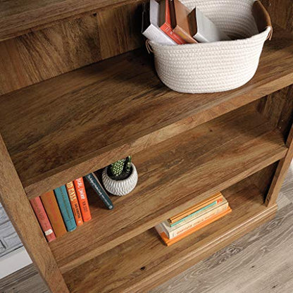 Sauder Miscellaneous Storage 3-Shelf Bookcase/ Book shelf, Sindoori Mango finish - color: Sindoori Mango Finish