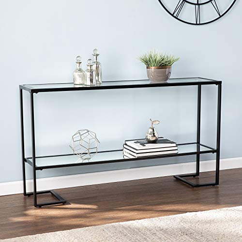 SEI Furniture Horten Glam Narrow Console Table, Black (AMZ9562MC)