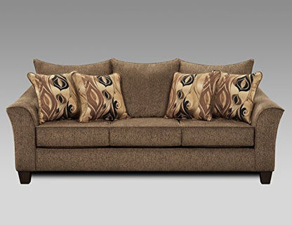 Roundhill Furniture Camero Cafe Sofa And Loveseat Set - color: Café