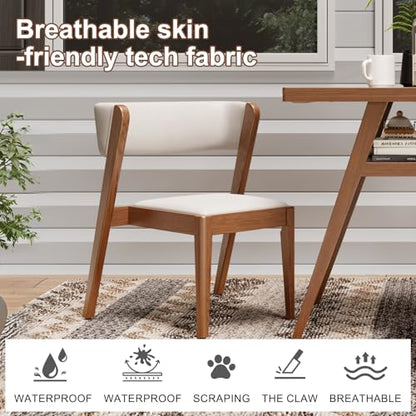AnywaysWood Solid Wood Outdoor Patio Dining Table Set,3 PCS Bistro Dining Table Set of 2 with upholstered Chairs Patio Conversation Set Stackable Chair and Table Design for Lawn,Deck,Backyard,Walnut - size: 31.5“ x 23.6” x 29.9“