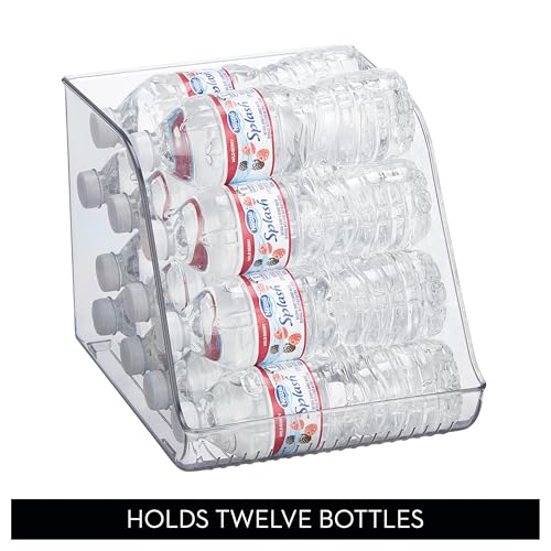 iDesign Water Bottle Organizer for Fridge, Clear | Made in USA - style: Pack of 1- Tall