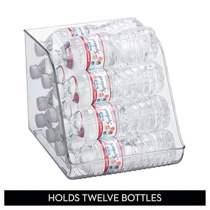 iDesign Water Bottle Organizer for Fridge, Clear | Made in USA - style: Pack of 1- Tall