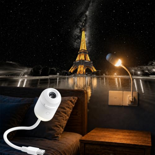Galaxy Star Night Light Projector, 2-in-1 Portable with 12 Projection Films, 360° Adjustable Control Eye‑Caring LED Night Light for Kids Adults Bedroom Home Ceiling Car Decor Gift (Black) - color: Black