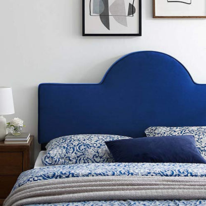 Ergode Dawn Performance Velvet Full/Queen Headboard - Elegant Sunrise Arch, Stain-Resistant Luxury