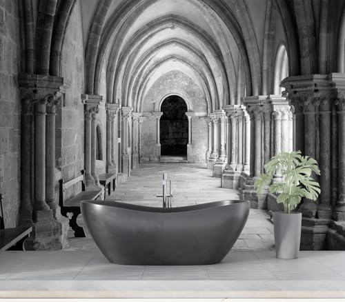 Eierme-Vaulted Ceiling Inside the Monastery, Panoramic View of Beautiful Arcades Peel and Stick 160" x 114" - color: No.10, size: 160" x 114"