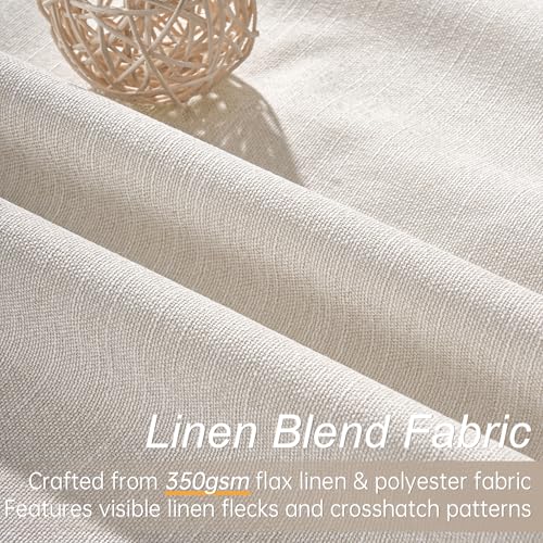 54 Inch Long Blackout Tiers Curtains for Small Window Elegant Short Curtain Drapes for Livingroom Bedroom Thermal Insulated Linen Cafe Drapes (2 Panels, 52 inches Wide by 54 inches)Cream Ivory - color: Birch, size: 52"W x 54"L (Pack of 2)