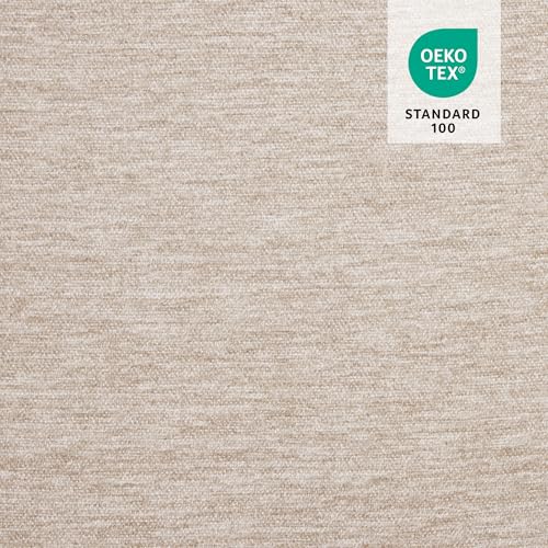 MCombo 67.7" Loveseat Sofa, 2-Seater Small Couch for Small Spaces, Classic Rolled Arm Upholstered Sofa with Solid Wood Legs for Living Room, Removable Cover, Chenille Fabric VE730 (Beige) - color: Beige