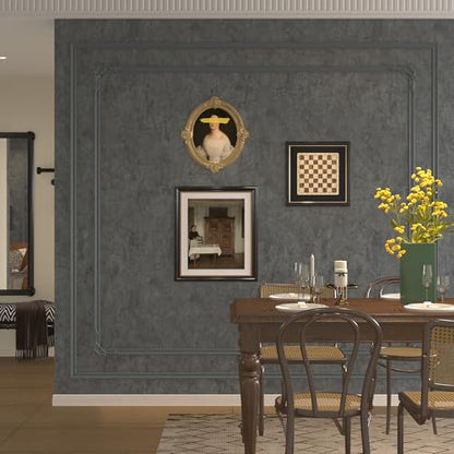 3yecao 16"×118" Thick Grey Concrete Wallpaper Peel and Stick Waterproof Glossy Textured Gray Concrete Contact Paper Vinyl Wrap Self Adhesive Cement Tile Sticker for Countertops Kitchen Bedroom Walls - color: Light Blue Grey, size: 16" x 118"