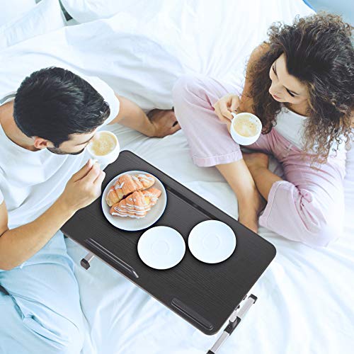 Lap Desk for Laptop,BUILDEC Adjustable Laptop Stand for Desk with Storage Drawer,Foldable Legs Standing Lap Table for Reading, Eating, Working, Writing, Gaming and Drawing in Bed Sofa Couch Floor