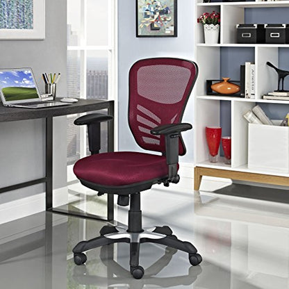 Modway Articulate Ergonomic Mesh Office Chair in Red - color: Red