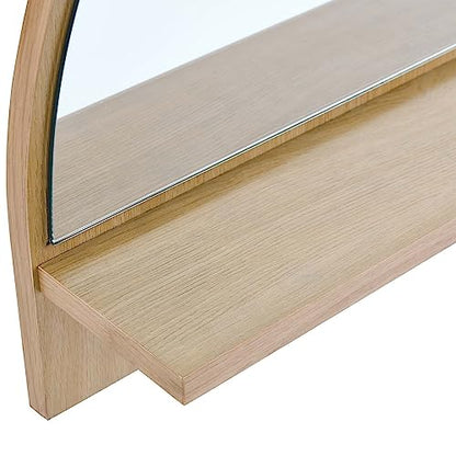 Modway EEI-6350-OAK Moonbeam Arched Mirror, Oak - color: Oak