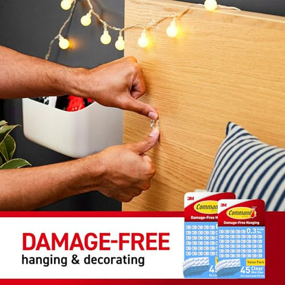 Command Indoor Mini Light Clips, Damage Free Hanging Christmas Lights, Mini Wall Clips for Hanging Indoor Christmas Decorations, Lights and Cables, 90 Count - style: 90 Clips