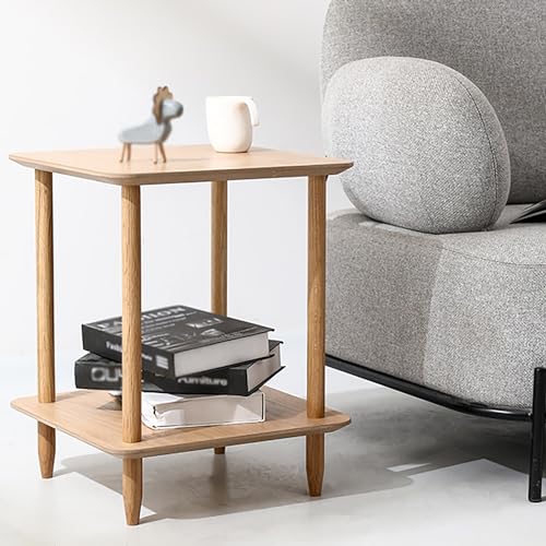 2 Tier Coffee Table, Narrow Coffee Table, Small Coffee Table with Storage. for Small Spaces, Bedroom, Living Room, Entryway