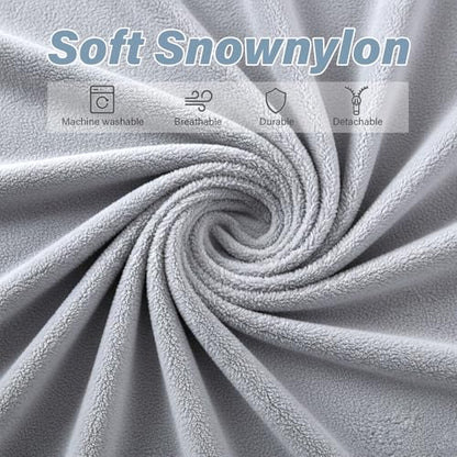 Convertible Folding Sofa Bed Mattress with Pillow & Side Pocket, Plush Fabric Floor Mattress Couch Bed, Washable Cover, Twin Size, White Gray - color: Plush White Gray, size: Twin Size