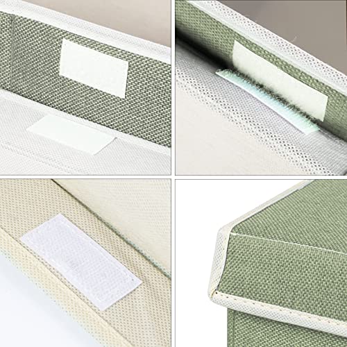 Large Toy Box Chest Storage with Lid, Collapsible Kids Toy Storage Box Bin | Toy Chest with Rivets Handles for Kids, Boys, Girls, Nursery, Playroom, Living Room, Bedroom, 25"x 13" x 16" (Linen Green) - color: Large Green