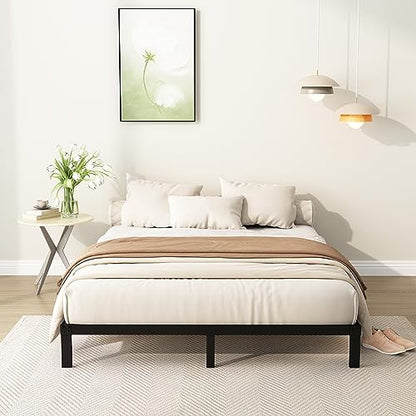 DiaOutro 9 Inch Full Size Bed Frame Heavy Duty Low Profile Metal Platform | Steel Slats Platform No Box Spring Needed Mattress Foundation, Easy Assembly, Noise Free - size: Full, style: 9 Inch