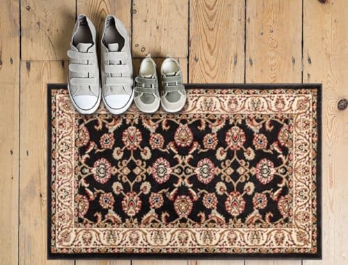 Well Woven Barclay Collection Sarouk Black 2x4 Area Rug - for Entryways, Small Bedrooms, Living Rooms - color: Black, size: 2'3" x 3'11" (Rectangular)