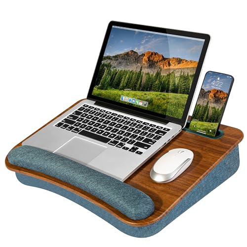 LAPGEAR Portable Laptop Lap Desk – Espresso Woodgrain, Fits 15.6" Laptops - color: Espresso Woodgrain