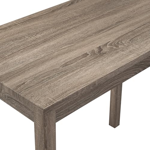 DUHOME 3 Piece Bar Table Set,Dining Bar Table and 2 Chairs Set with Charging Station Industrial Breakfast Table with 2 Padded Stools Rustic Bar Kitchen Dinning Room Living Room Cream