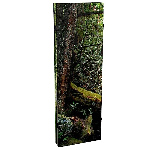 Red Lantern Double Sided Path of Life Canvas Folding Screen, 4 Foot - 4 Panel - size: 4 Foot - 4 Panel