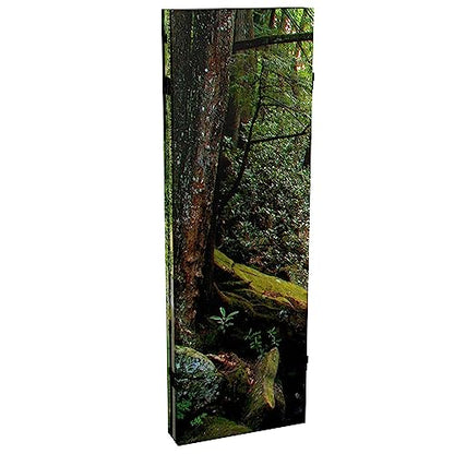 Red Lantern Double Sided Path of Life Canvas Folding Screen, 4 Foot - 4 Panel - size: 4 Foot - 4 Panel