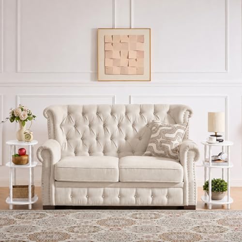 Side Table, 3-Tier Oval Accent Small End Table, Modern Oval Nightstand Accent Table for Small Space, Bedrooms, Living Room, Easy to Assemble, White - color: White, size: 15.7" x 11.6" x 24.4"