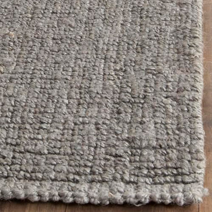 SAFAVIEH Area Rug 3x5 - Natural Fiber Collection - Light Grey, Handmade Jute, Farmhouse Style, Chunky Textured Thick Pile (NF447G) - color: Light Grey, size: 3' x 5' (Rectangular)