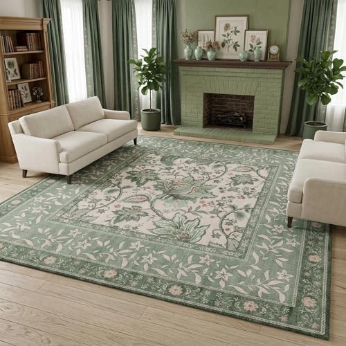 GarveeHome Area Rug - color: Sage Grove, size: 10' x 10' (Square)