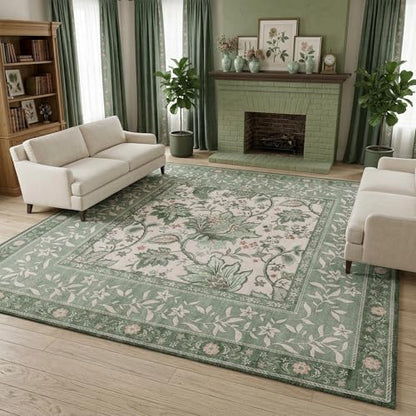 GarveeHome Area Rug - color: Sage Grove, size: 10' x 10' (Square)